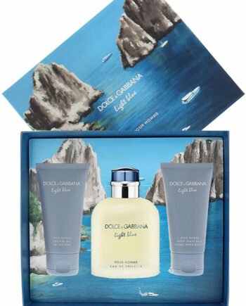 Light Blue Gift Set for Men (edT 125ml + After Shave Balm 50ml + Shower Gel 50ml) by Dolce & Gabbana