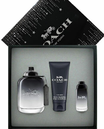 Coach Gift Set for Men (edT 100ml + edT 15ml + All-Over Shower Gel 100ml) by Coach