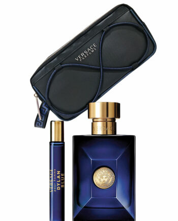Dylan Blue Gift Set for Men (edT 100ml + Travel Spray 10ml + Trousse) by Versace